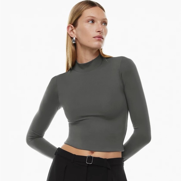 Babaton Contour Mockneck - Charcoal Grey - XS - Picture 3 of 4